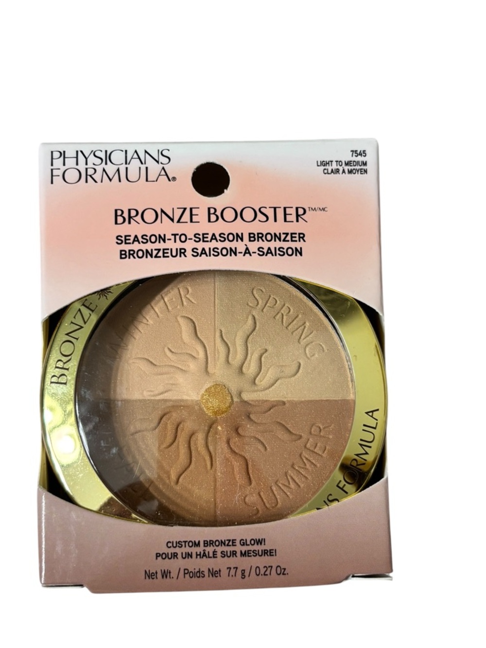 Physicians Formula Bronze Booster Bronzer Light to Medium 7545 Glow Powder NIB